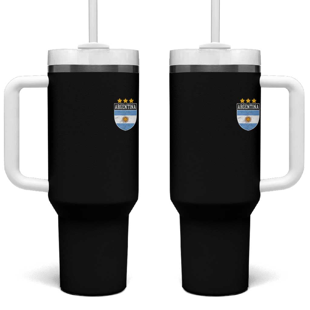 Argentina 3rd Star Vintage Argentine Football Crest Tumbler With Handle