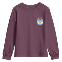 Argentina 3rd Star Vintage Argentine Football Crest Youth Sweatshirt