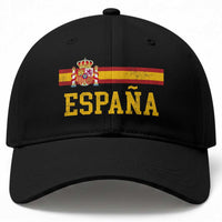 Espana Pride Vintage Spain Coat of Arms Patriotic Spainish Flag Baseball Cap
