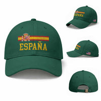 Espana Pride Vintage Spain Coat of Arms Patriotic Spainish Flag Baseball Cap