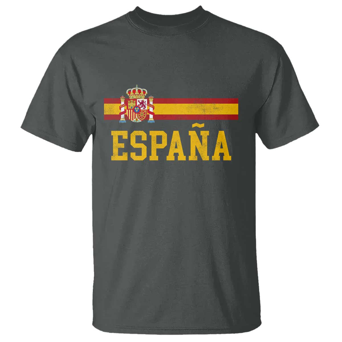 Espana Pride Vintage Spain Coat of Arms Patriotic Spainish Flag T Shirt