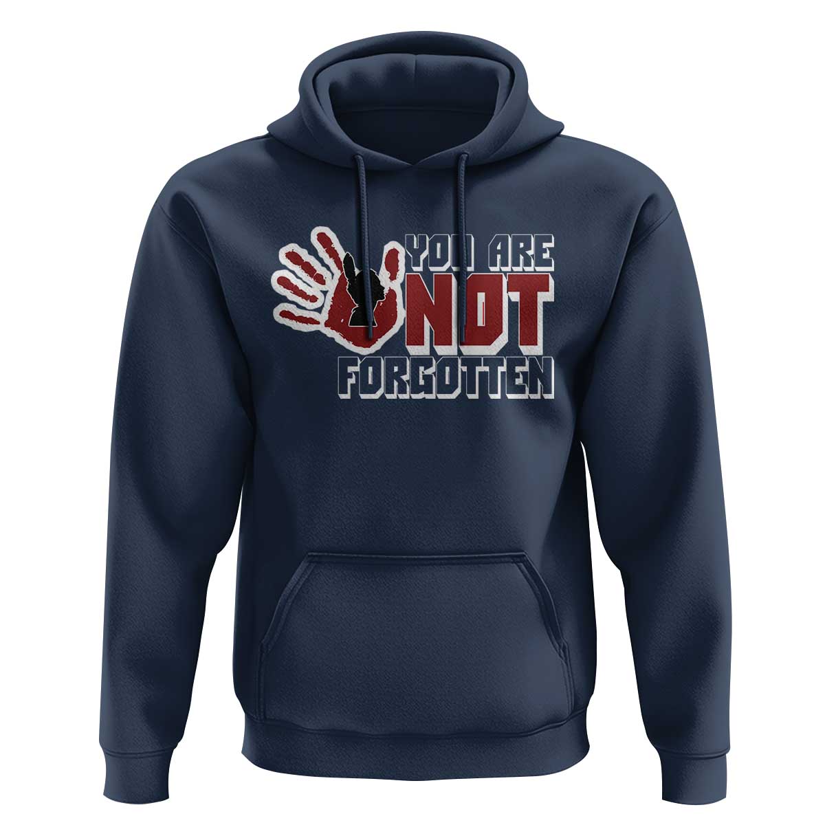 Native American Women Hoodie You Are Not Forgotten Stop MMIW Red Hand