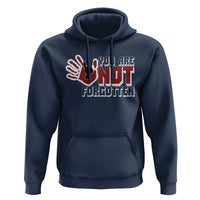 Native American Women Hoodie You Are Not Forgotten Stop MMIW Red Hand