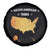 Native American Tribes Spare Tire Cover Vintage Native American Map US History - Wonder Print Shop