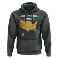 Native American Tribes Hoodie Vintage Native American Map US History