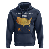 Native American Tribes Hoodie Vintage Native American Map US History