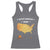 Native American Tribes Racerback Tank Top Vintage Native American Map US History - Wonder Print Shop