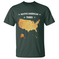 Native American Tribes T Shirt Vintage Native American Map US History - Wonder Print Shop