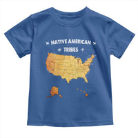 Native American Tribes Toddler T Shirt Vintage Native American Map US History - Wonder Print Shop