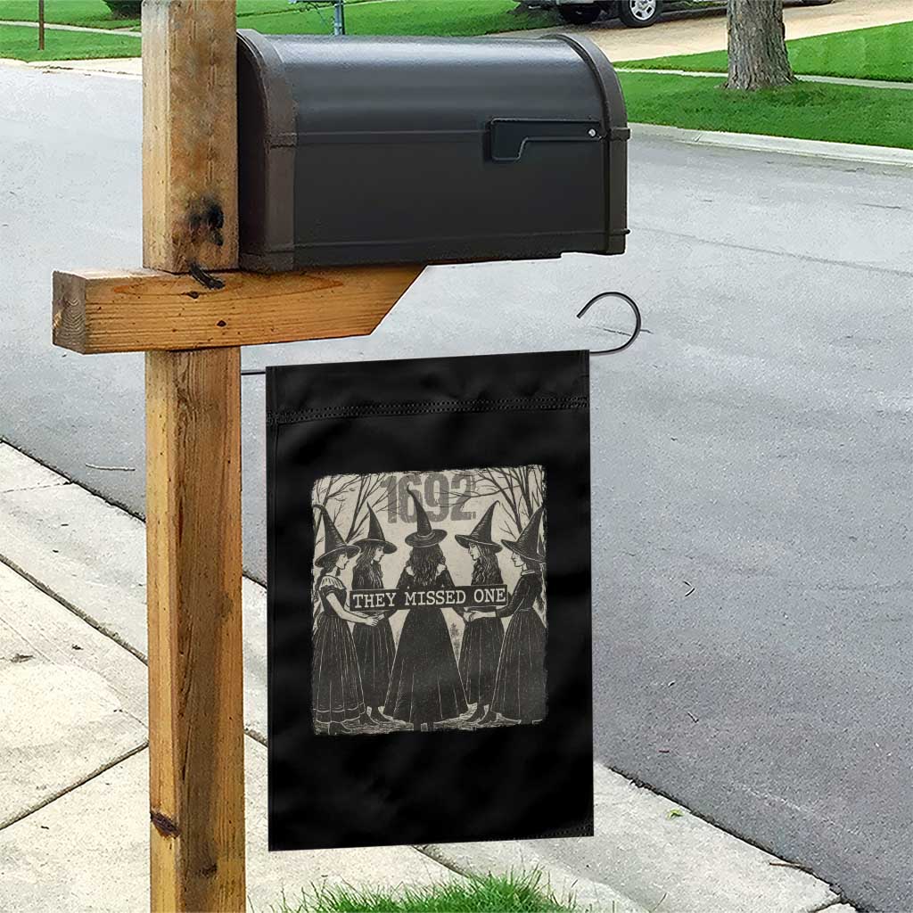 1692 They Missed One Garden Flag Halloween Feminist Witch Trials - Wonder Print Shop