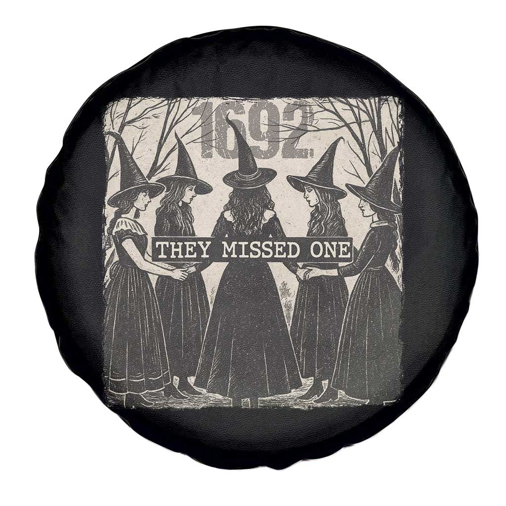 1692 They Missed One Spare Tire Cover Halloween Feminist Witch Trials - Wonder Print Shop