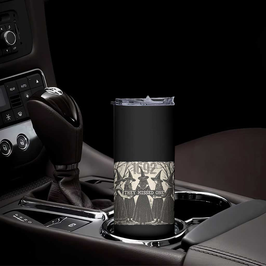 1692 They Missed One Skinny Tumbler Halloween Feminist Witch Trials - Wonder Print Shop