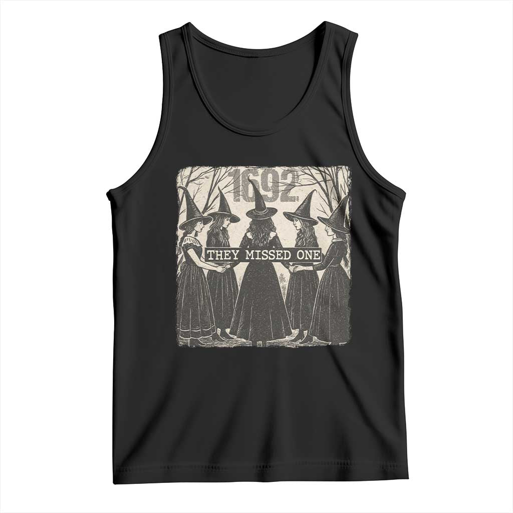 1692 They Missed One Tank Top Halloween Feminist Witch Trials - Wonder Print Shop
