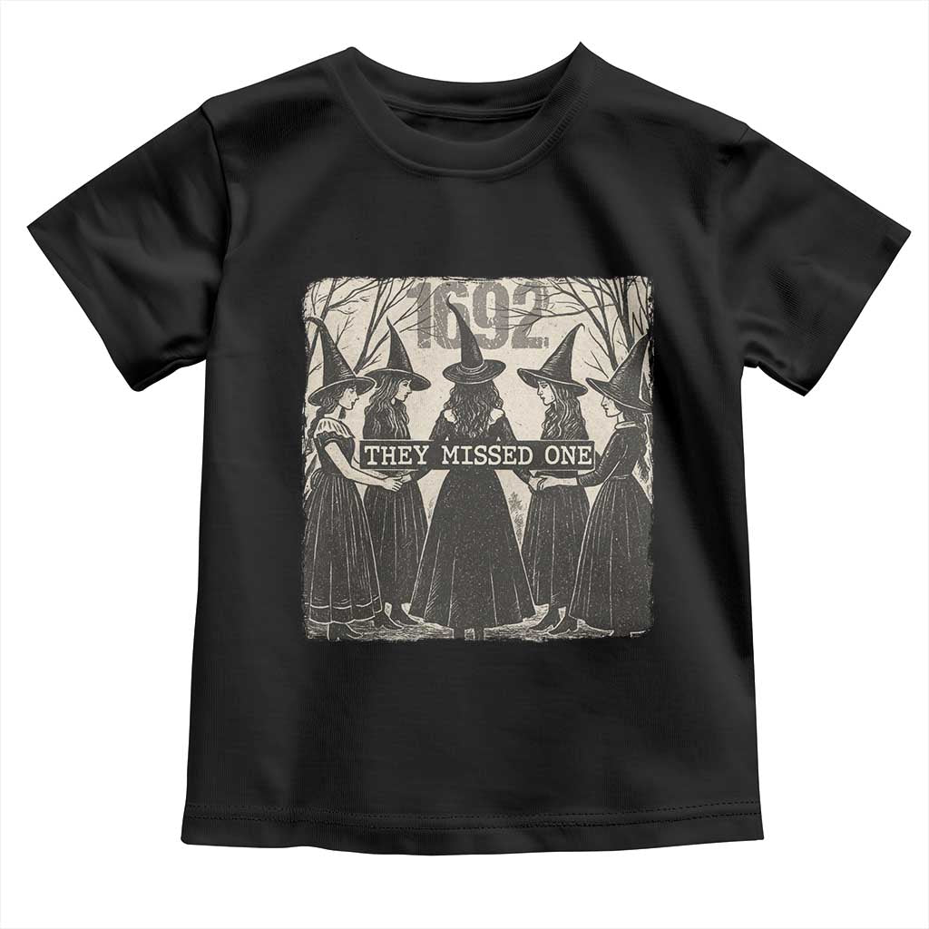 1692 They Missed One Toddler T Shirt Halloween Feminist Witch Trials - Wonder Print Shop