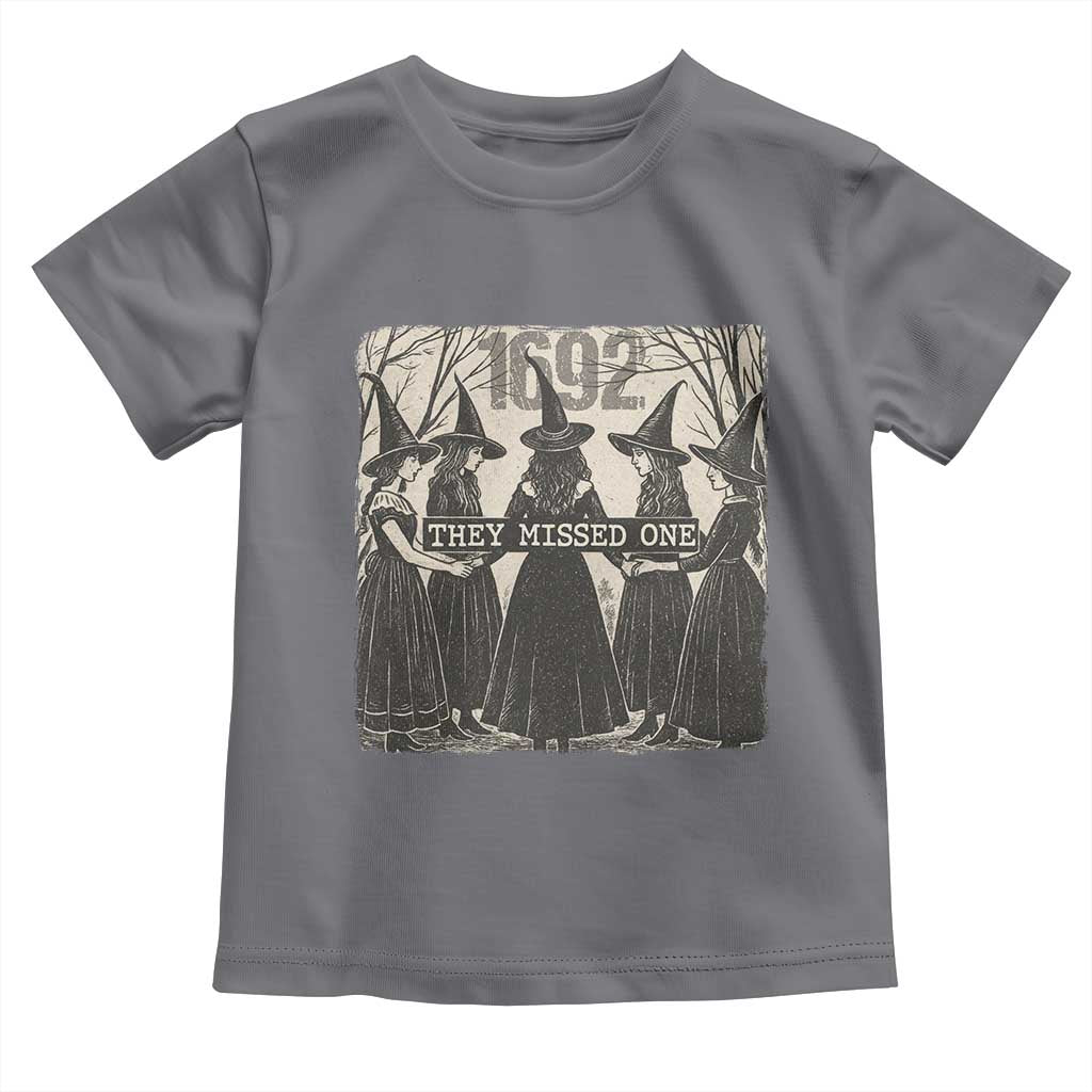 1692 They Missed One Toddler T Shirt Halloween Feminist Witch Trials - Wonder Print Shop
