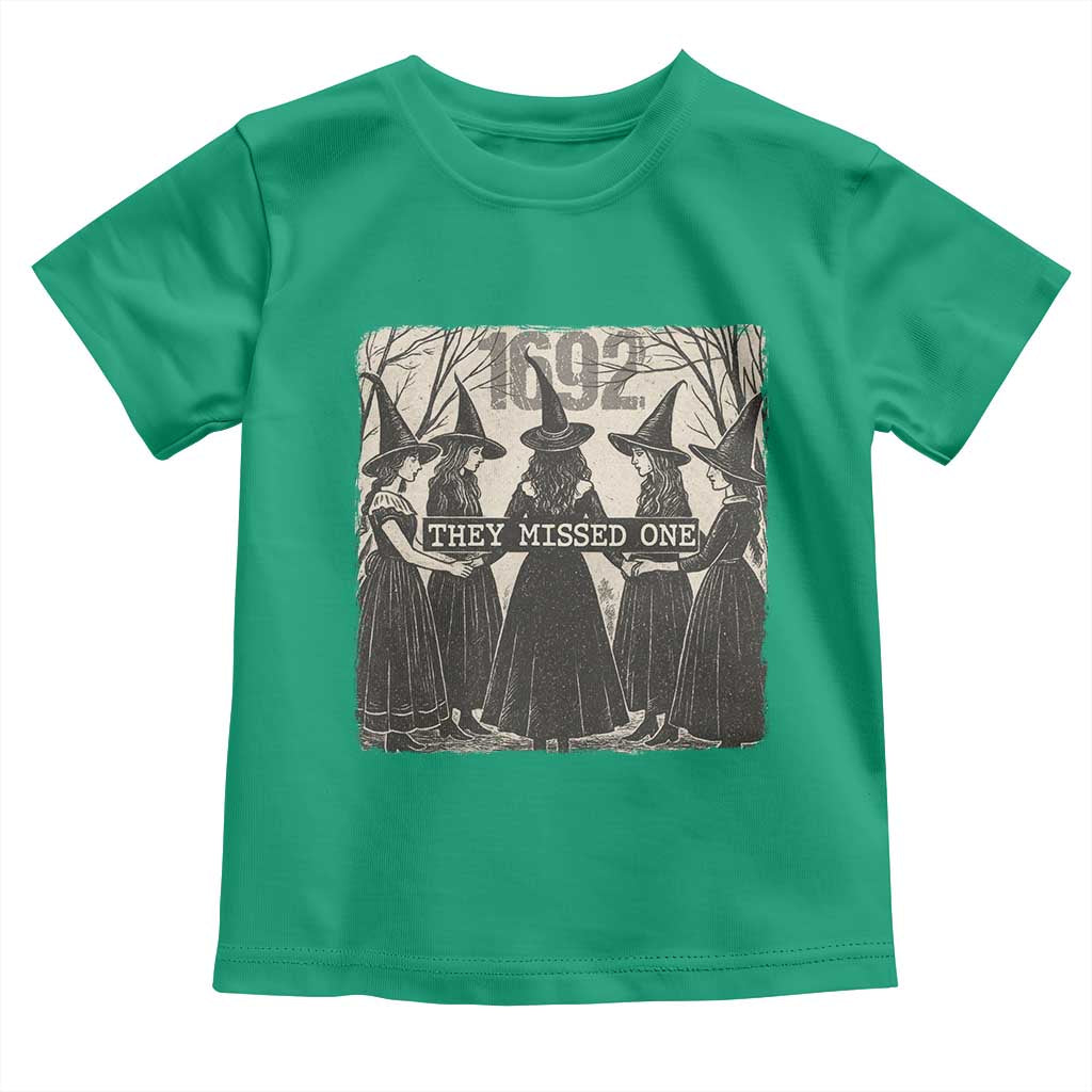 1692 They Missed One Toddler T Shirt Halloween Feminist Witch Trials - Wonder Print Shop