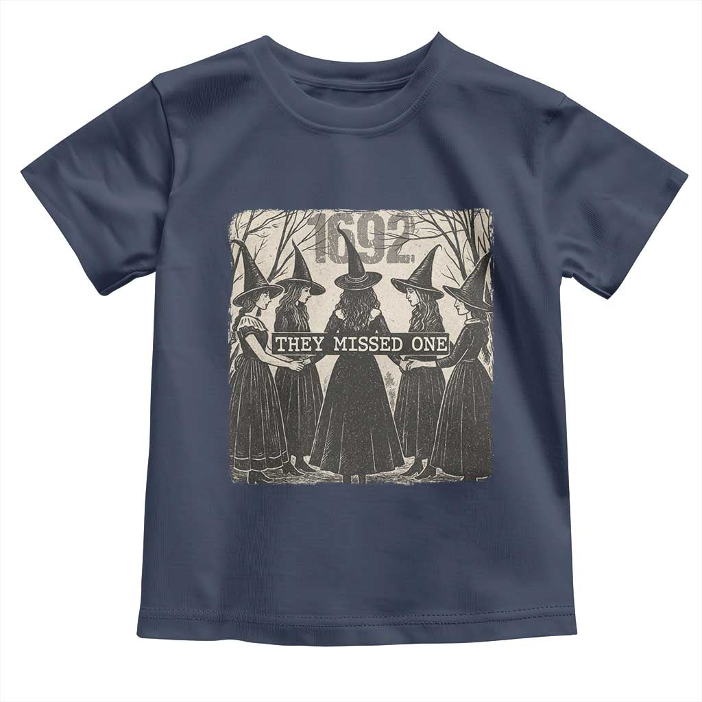 1692 They Missed One Toddler T Shirt Halloween Feminist Witch Trials - Wonder Print Shop