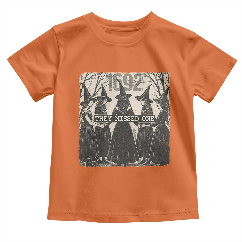 1692 They Missed One Toddler T Shirt Halloween Feminist Witch Trials - Wonder Print Shop