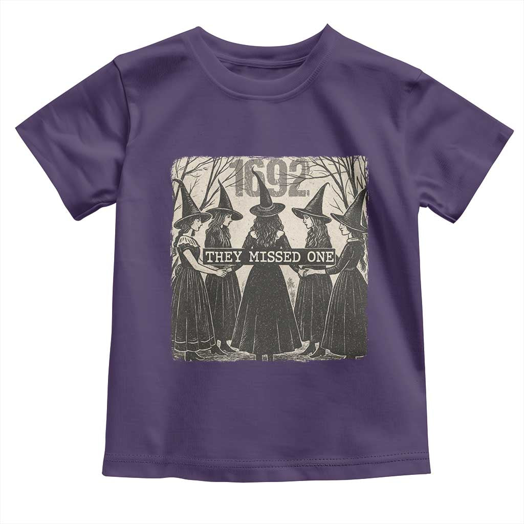 1692 They Missed One Toddler T Shirt Halloween Feminist Witch Trials - Wonder Print Shop