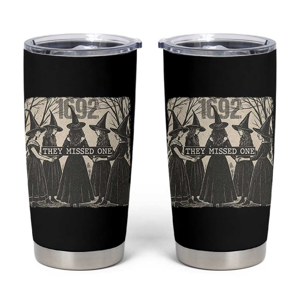 1692 They Missed One Tumbler Cup Halloween Feminist Witch Trials - Wonder Print Shop