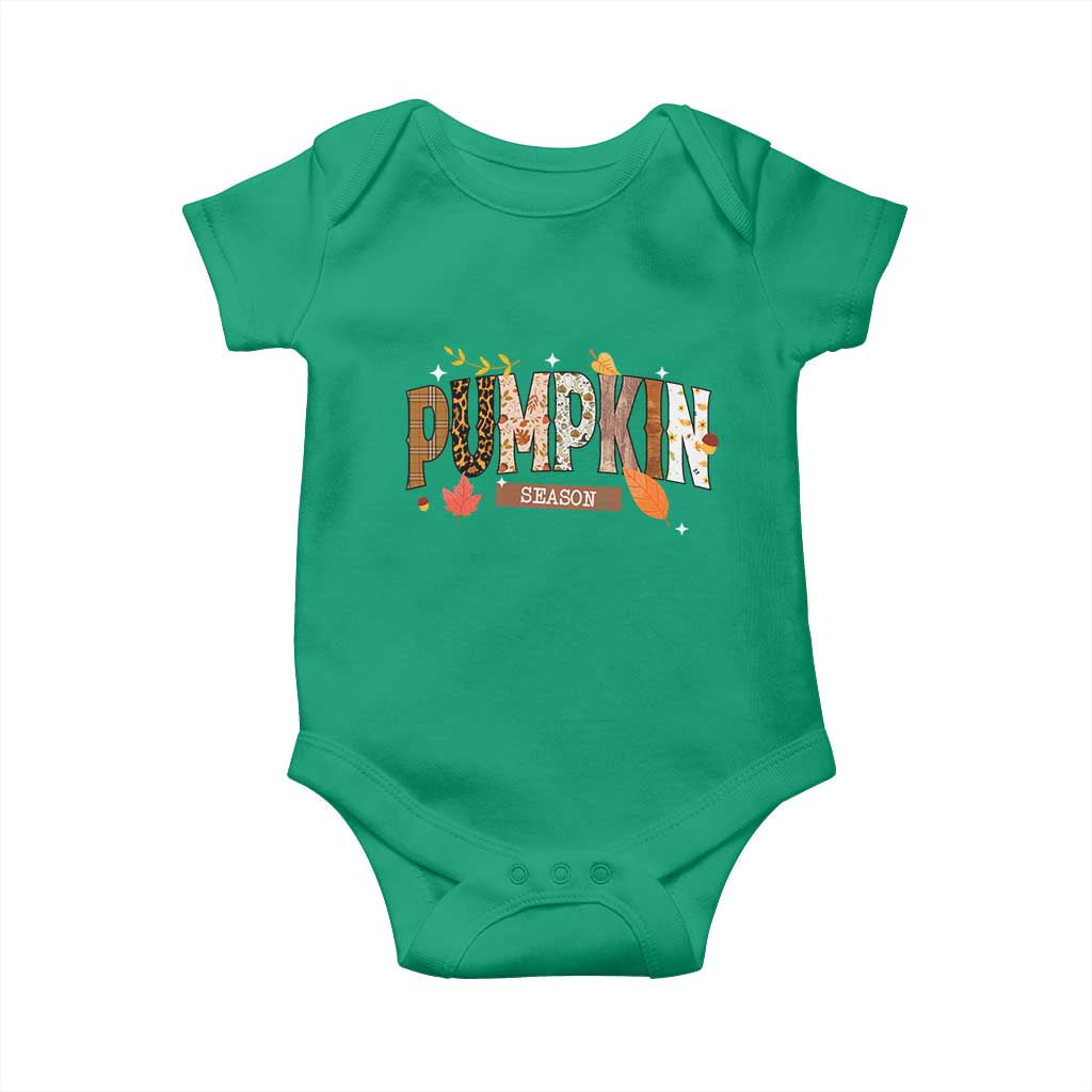Pumpkin Season Baby Onesie Fall Autumn Harvest Season Thanksgiving - Wonder Print Shop