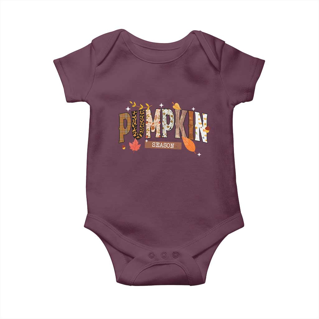 Pumpkin Season Baby Onesie Fall Autumn Harvest Season Thanksgiving - Wonder Print Shop