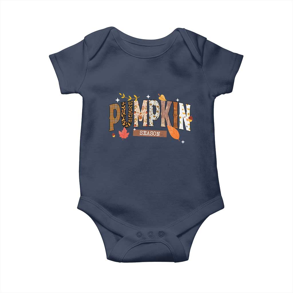 Pumpkin Season Baby Onesie Fall Autumn Harvest Season Thanksgiving - Wonder Print Shop