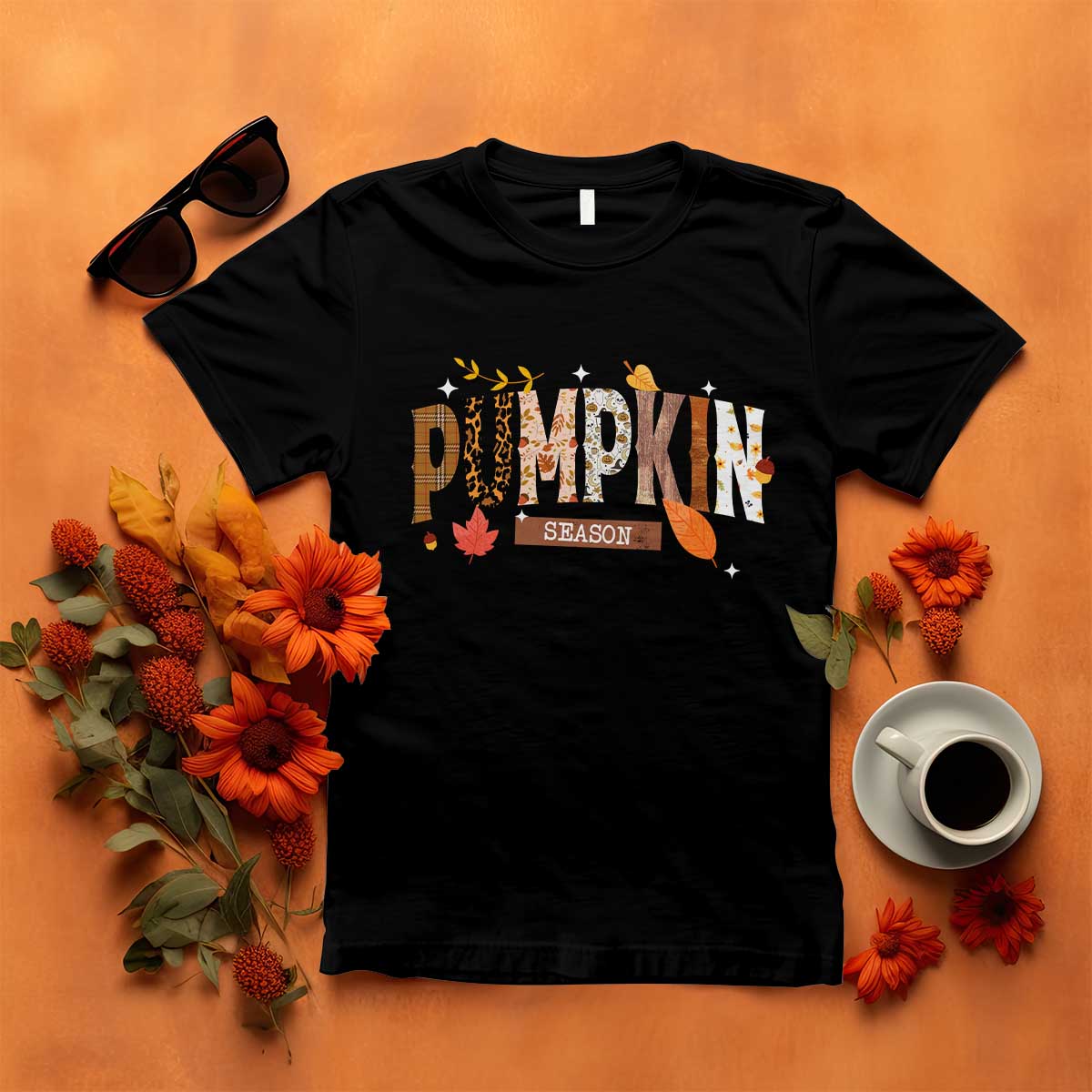 Pumpkin Season T Shirt Fall Autumn Harvest Season Thanksgiving TS11