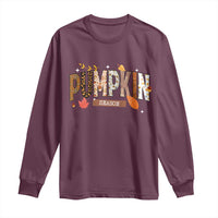 Pumpkin Season Long Sleeve Shirt Fall Autumn Harvest Season Thanksgiving - Wonder Print Shop