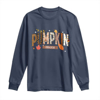 Pumpkin Season Long Sleeve Shirt Fall Autumn Harvest Season Thanksgiving - Wonder Print Shop