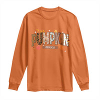 Pumpkin Season Long Sleeve Shirt Fall Autumn Harvest Season Thanksgiving - Wonder Print Shop