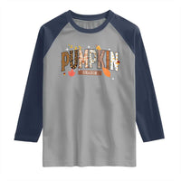 Pumpkin Season Raglan Shirt Fall Autumn Harvest Season Thanksgiving - Wonder Print Shop