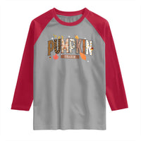 Pumpkin Season Raglan Shirt Fall Autumn Harvest Season Thanksgiving - Wonder Print Shop