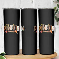 Pumpkin Season Skinny Tumbler Fall Autumn Harvest Season Thanksgiving - Wonder Print Shop