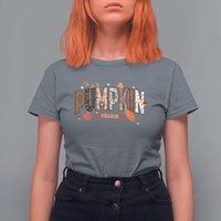 Pumpkin Season T Shirt For Women Fall Autumn Harvest Season Thanksgiving - Wonder Print Shop