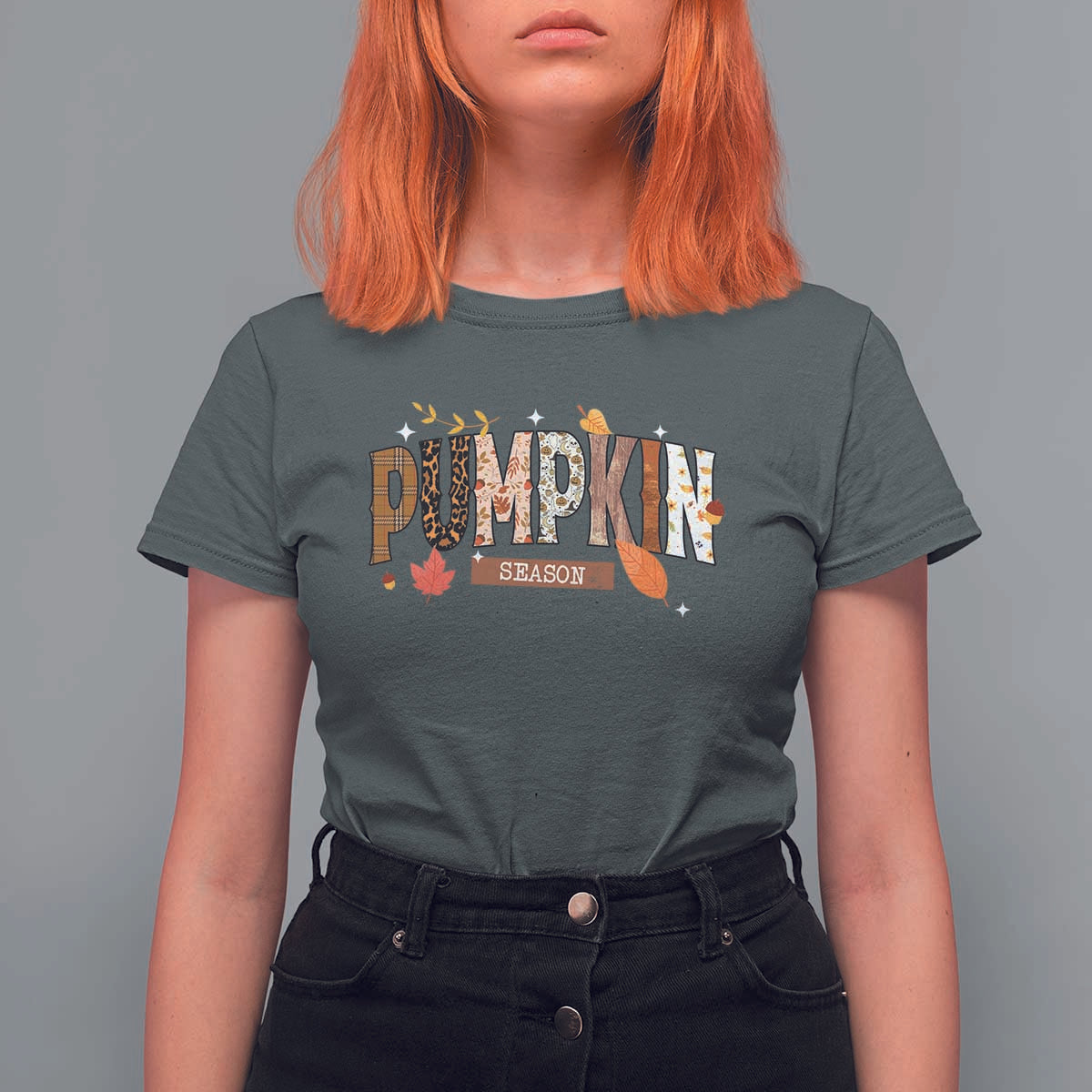 Pumpkin Season T Shirt For Women Fall Autumn Harvest Season Thanksgiving - Wonder Print Shop