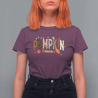 Pumpkin Season T Shirt For Women Fall Autumn Harvest Season Thanksgiving - Wonder Print Shop
