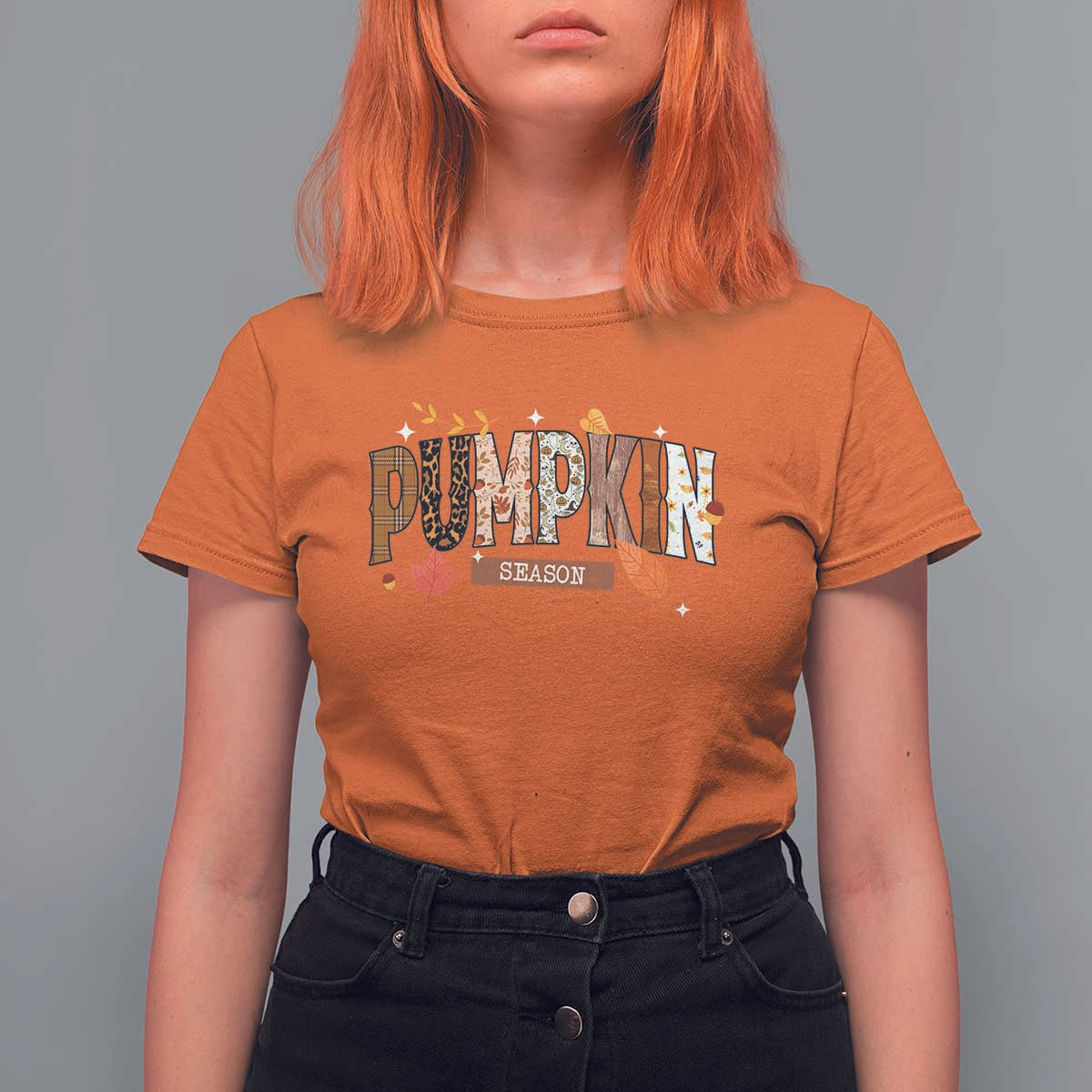 Pumpkin Season T Shirt For Women Fall Autumn Harvest Season Thanksgiving - Wonder Print Shop