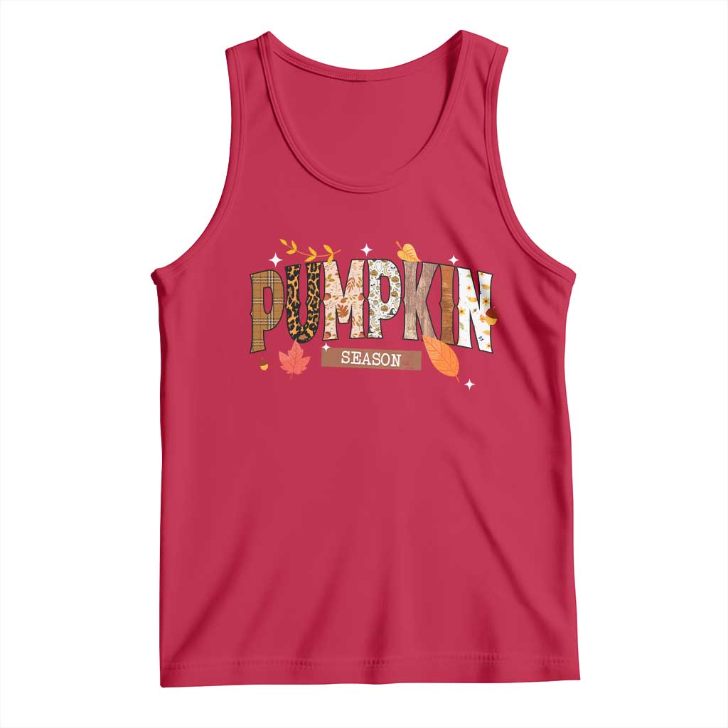 Pumpkin Season Tank Top Fall Autumn Harvest Season Thanksgiving - Wonder Print Shop