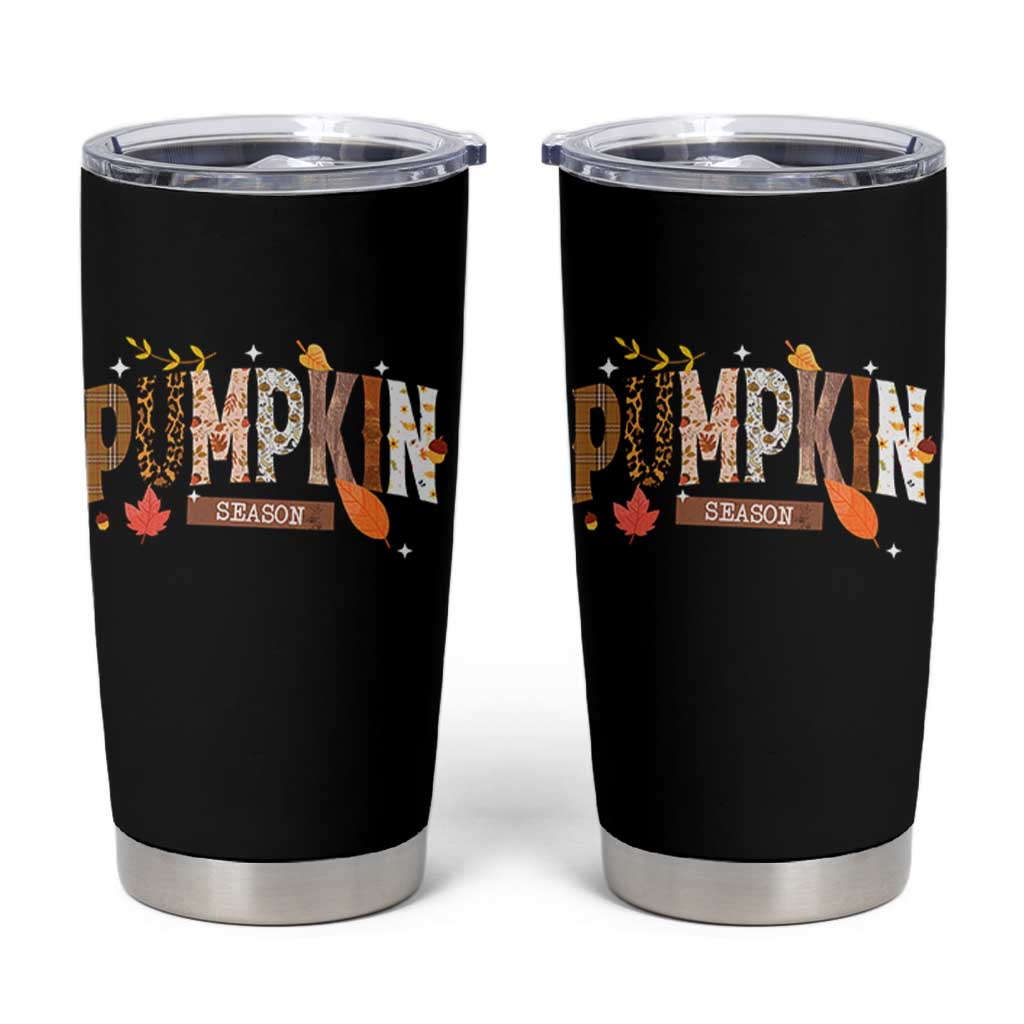 Pumpkin Season Tumbler Cup Fall Autumn Harvest Season Thanksgiving - Wonder Print Shop