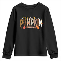 Pumpkin Season Youth Sweatshirt Fall Autumn Harvest Season Thanksgiving - Wonder Print Shop