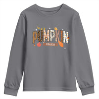 Pumpkin Season Youth Sweatshirt Fall Autumn Harvest Season Thanksgiving - Wonder Print Shop