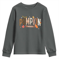 Pumpkin Season Youth Sweatshirt Fall Autumn Harvest Season Thanksgiving - Wonder Print Shop