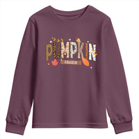 Pumpkin Season Youth Sweatshirt Fall Autumn Harvest Season Thanksgiving - Wonder Print Shop
