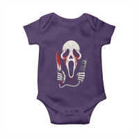 Funny Halloween Scary Face Ghost Baby Onesie Horror Slasher Bloody Knife - Wonder Print Shop