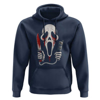 Funny Halloween Scary Face Ghost Hoodie Horror Slasher Bloody Knife - Wonder Print Shop