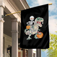 Funny Skeleton Riding Mummy Dinosaur Halloween Garden Flag - Wonder Print Shop