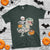 Funny Skeleton Riding Mummy Dinosaur Halloween T Shirt - Wonder Print Shop