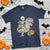 Funny Skeleton Riding Mummy Dinosaur Halloween T Shirt - Wonder Print Shop