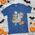 Funny Skeleton Riding Mummy Dinosaur Halloween T Shirt - Wonder Print Shop